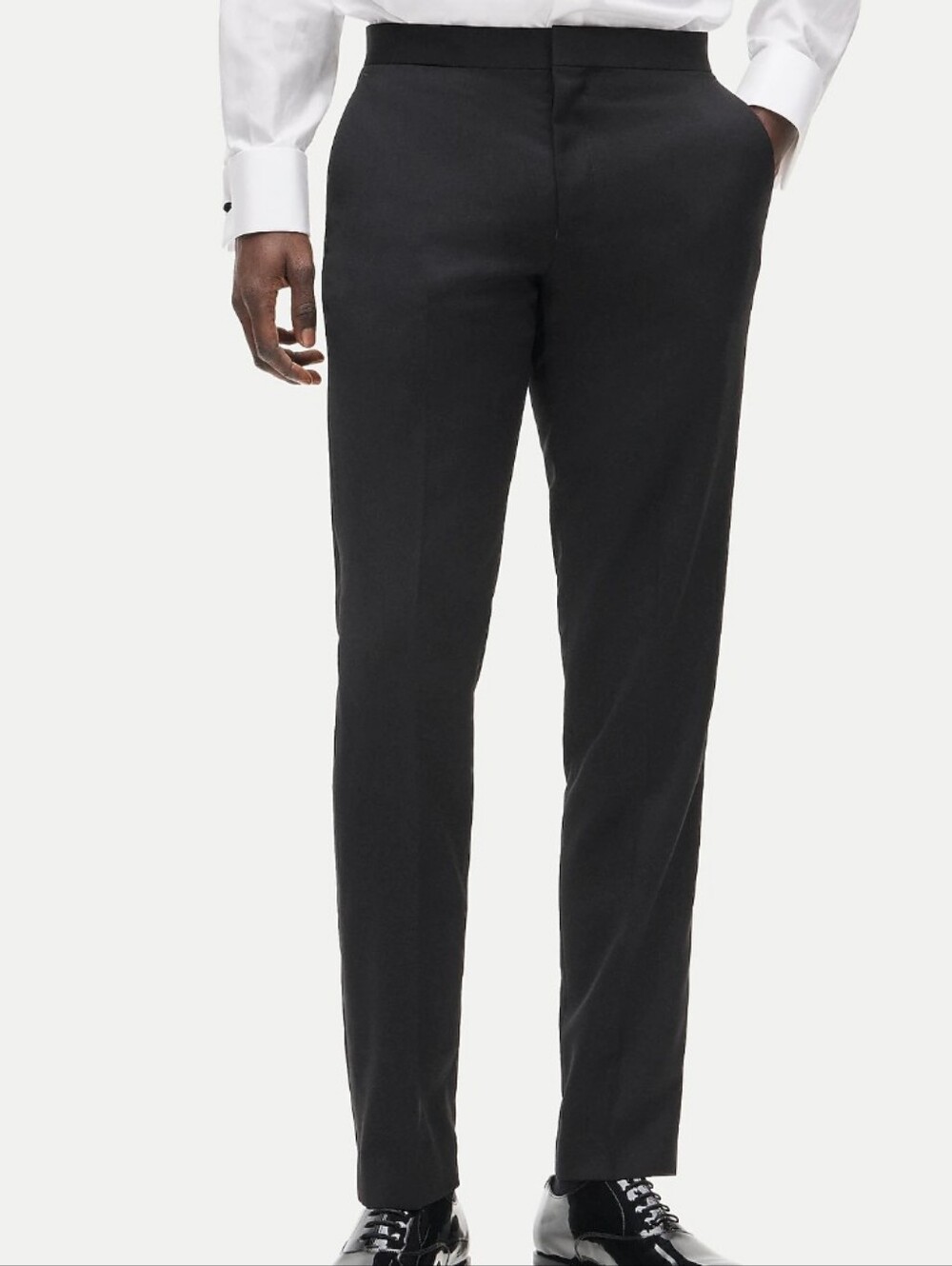 J Crew Ludlow Slim-fit tuxedo pant in Italian wool Size 33x34 NWT Black #17555